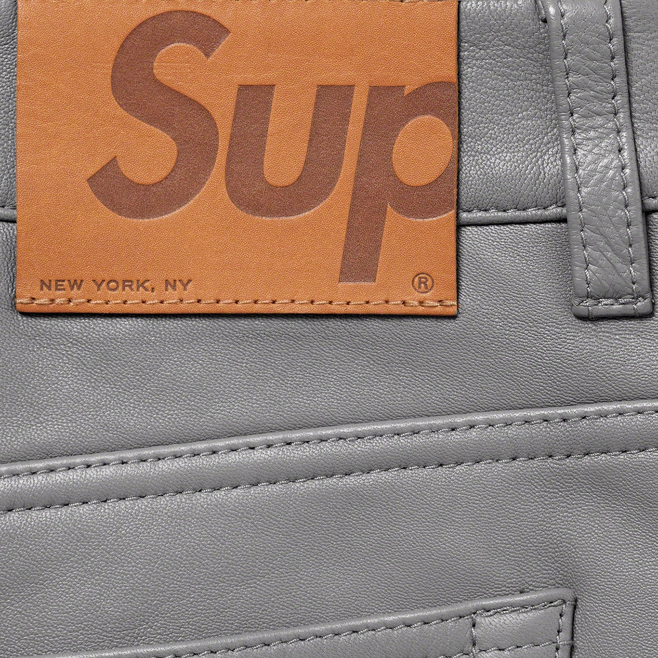 Leather 5-Pocket Jean view 5